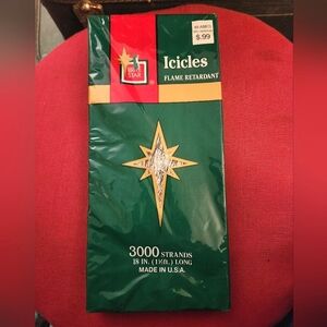 Vintage Tinsel Brite Star Icicles 3000 Strands